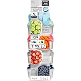 Amazon.com: Fit & Fresh Small Plastic Containers With Lids 8 oz, Small ...