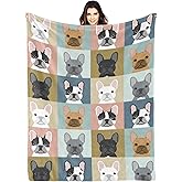 French Bulldog Blanket Gifts Super Soft Bulldog Dog Throw Blanket, Warm Cozy Fluffy Lightweight Blankets and Throws for Couch Sofa Bed 50"X40"