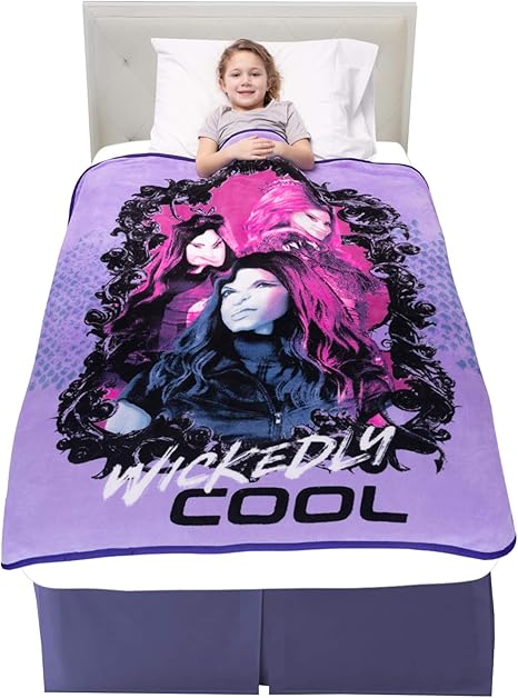 Amazon Com Franco Kids Bedding Super Soft Plush Throw 46 X 60 Disney Descendants 3 Home Kitchen