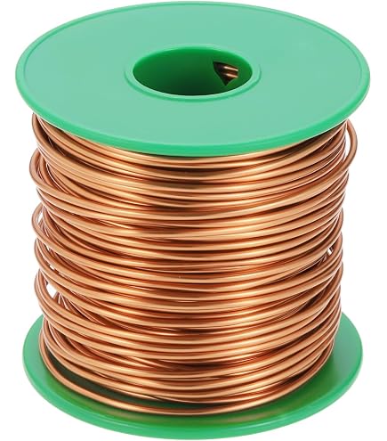 Amazon.com: 磁鐵線,漆包銅線,28 AWG,4 盎司(約113.4 克),長507 英尺