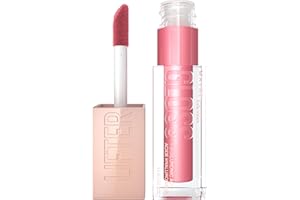 Maybelline New York Lifter Gloss, Hydrating Lip Gloss, High Shine for Fuller Looking Lips, Petal, Warm Pink, 5.4 ml