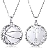 LWQQWL Sports Necklace for Women 925 Sterling Silver Pendant Necklaces Heart Jewelry Gifts