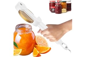 DIAMELEO Jar and Bottle Opener for Seniors with Arthritis, Multifunctional Retractable Bottle Opener Magnetic Can Opener, Jar Grippers for Opening Jars, Jar and Bottle Opener for Weak Hands (White)