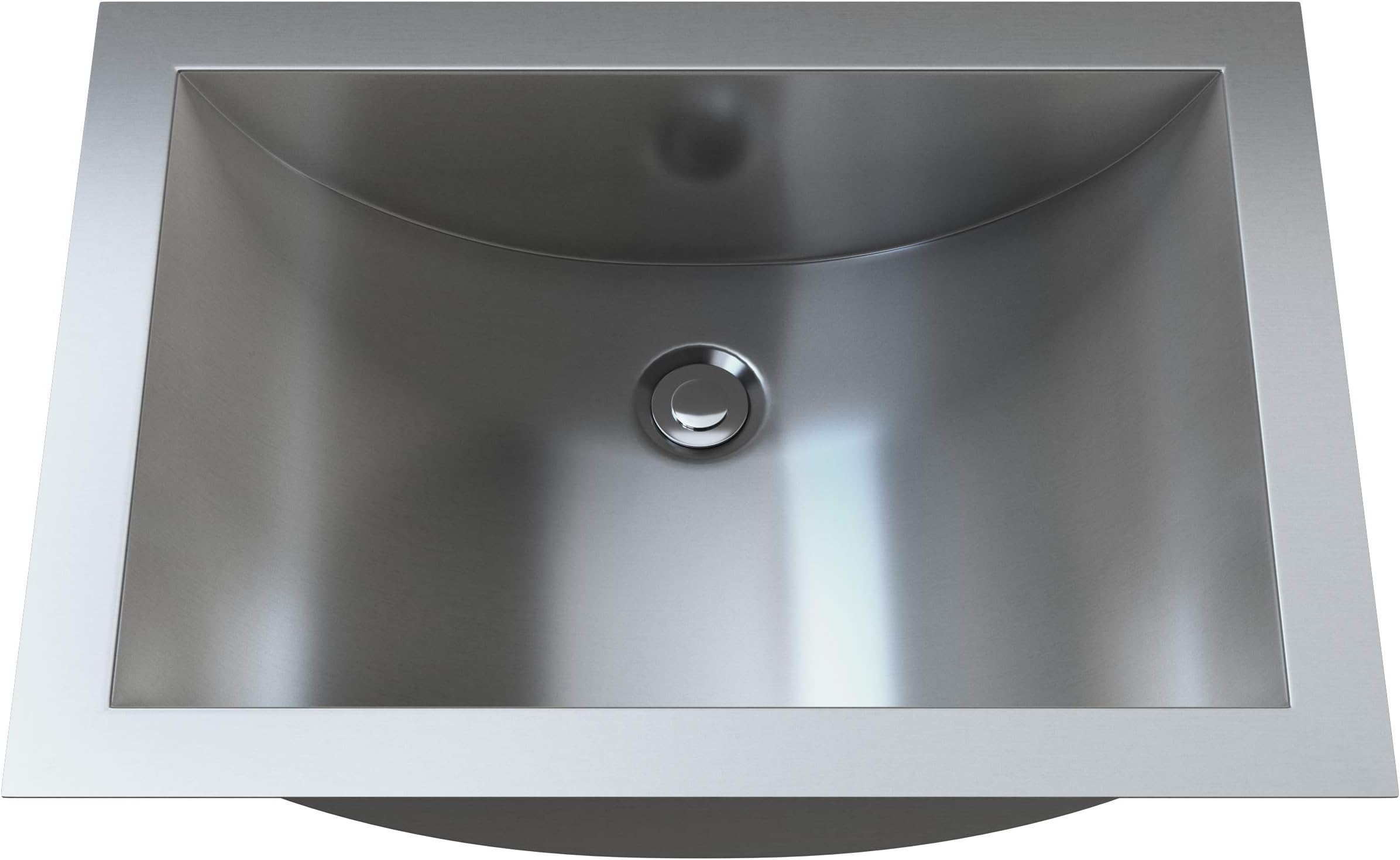 Single Bowl Undermount Bathroom Sink | Scratch Rust Corrosion Sound & Dent Resistant Maximum Impact Brushed Finish Stylish Stainless Steel | Best Modern Design | Complete Home Improvement Hardware Kit