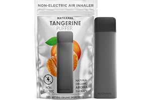 NATRANAL Air Inhaler,Behavioral Support Tangerine-Flavor Air Inhaler Stick, Non-Electric Safe & Natural | Made in USA