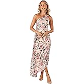 Petal & Pup Womens Kleo One Shoulder Maxi Dress