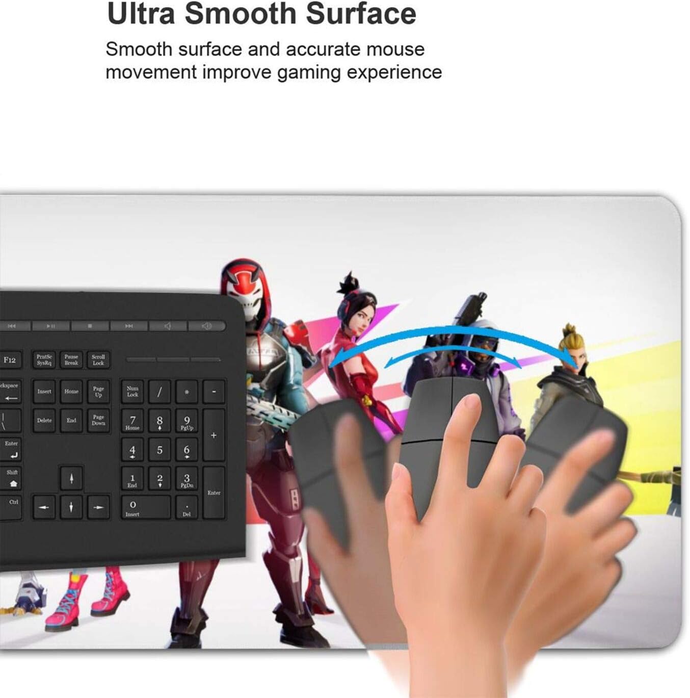 Amazon Co Jp フォートナイト バトルロイヤルfortnite 1 大型おしゃれ 滑り止め ゲーム用マウスパッド サイズ 40 75 0 3cm傷防止 防水性 耐久性 滑り止め 多機能 パソコン 周辺機器