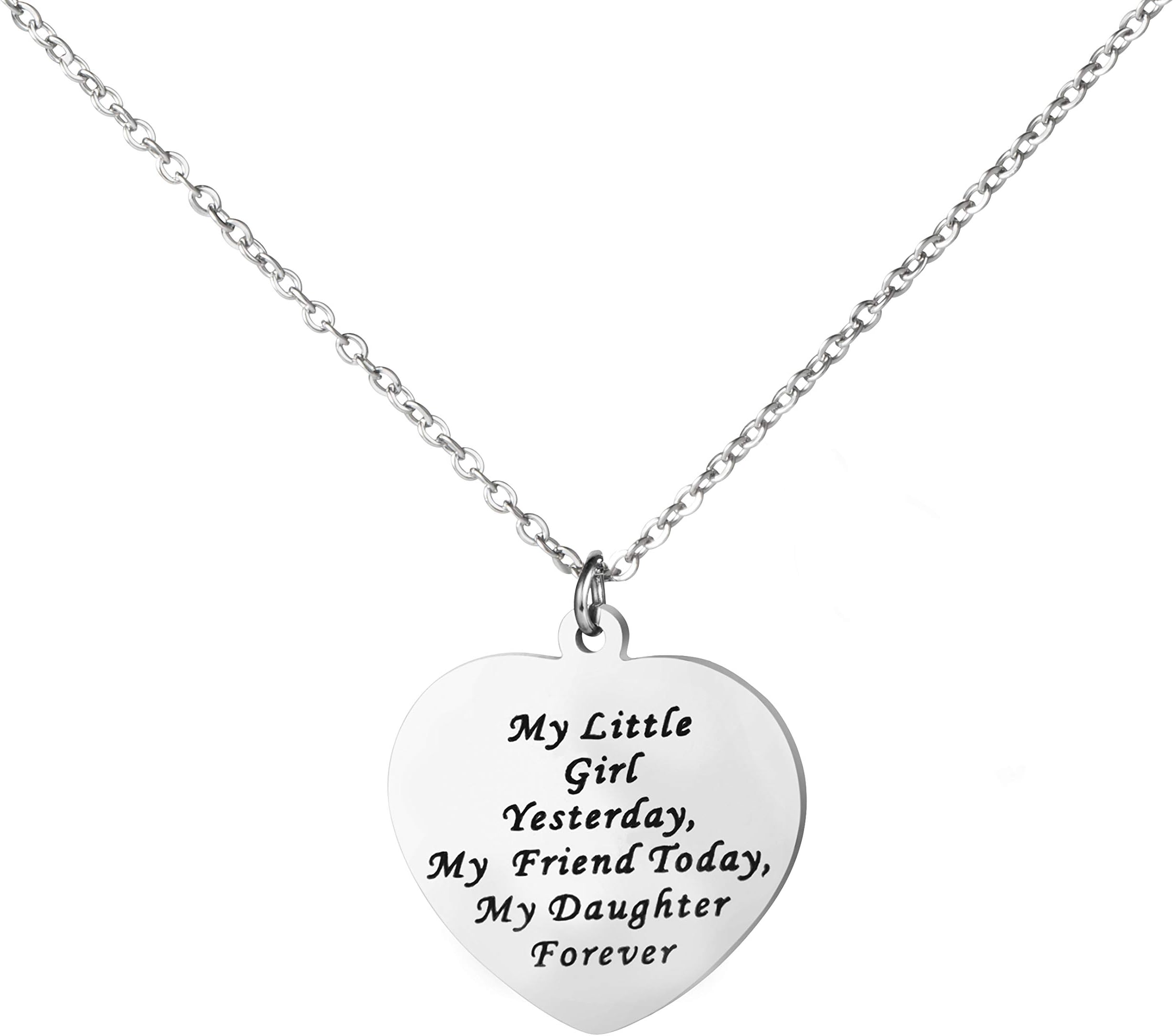 Awegift Daughters Jewelry from Mom & Dad Birthday Gift Stainless Steel Jewelry
