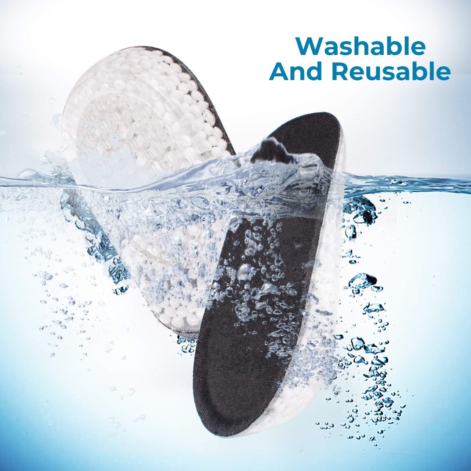 Heavy Duty Heel Cups Heel Seats Inserts for Heel Pain, Plantar Fasciitis, Ankle Pain, Back Pain, Foot Pain Orthopedic Heel Inserts Shock Absorption Popcorn Insoles for Sensitive Heels Women Men Kids: Health & Personal Care