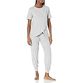 Amazon Essentials Women's Cotton Modal Maternity and Nursing Sleepwear Pajama Set