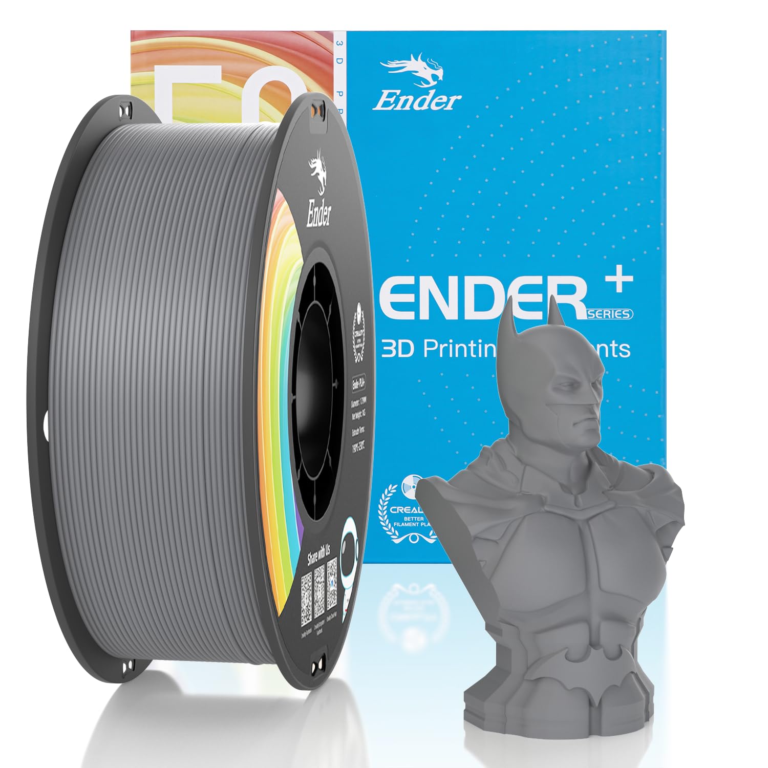 Official Creality PLA Filament Pro Grey, 1.75mm 3D