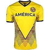 Icon Sports Club America Short Sleeve Soccer Jersey, Licensed America Yellow Shirt