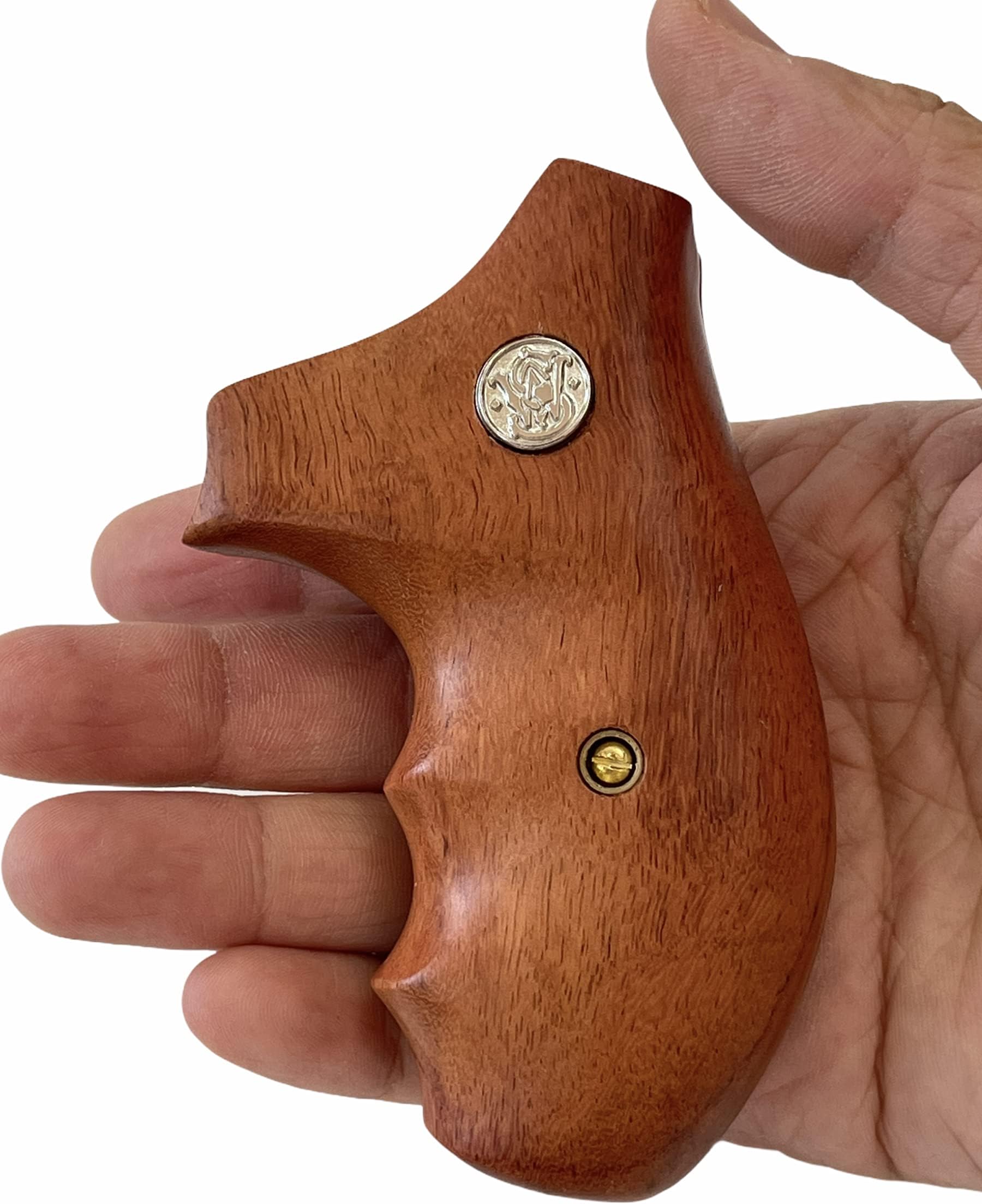 Handmade Grips Hard Wood Compatible with S&W J Frame Round Butt 242 296 30 31 32 33 34 35 36 37 38 39 317 331 332 337 340 342 350 351 360 386 40 42 43 49 442 51 60 63 637 638 640 649 650 651#JRW04