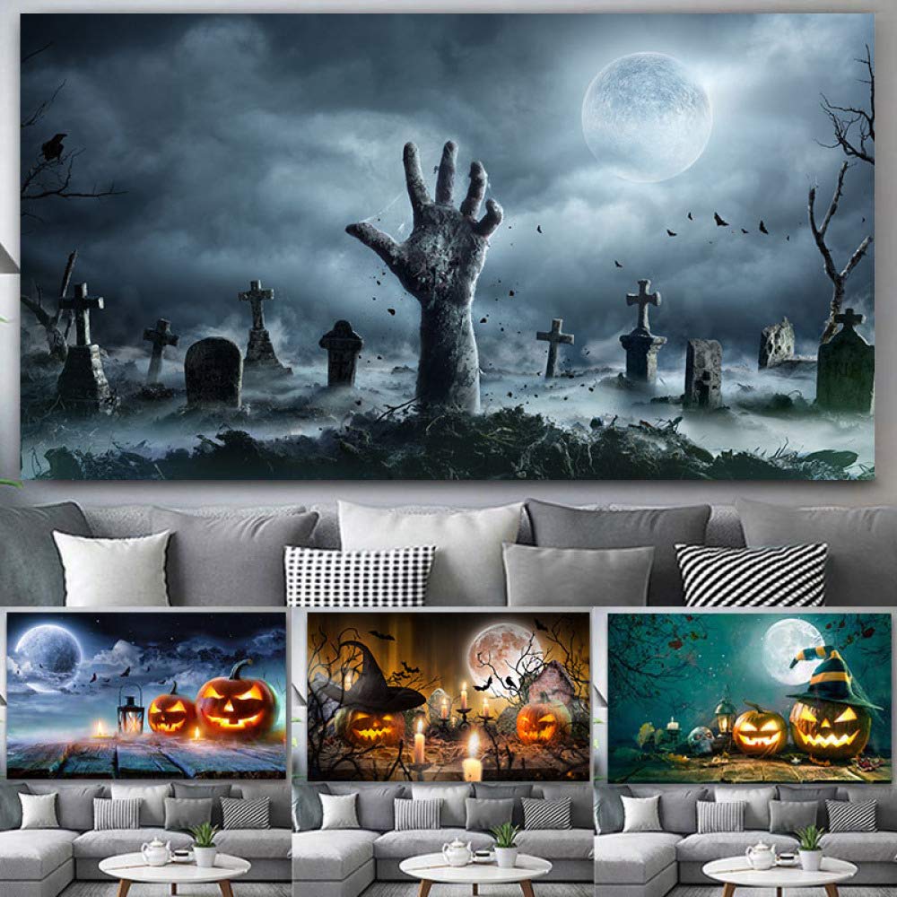 tzxdbh Impresión de Carnaval de Halloween en Lienzo Pintura ...