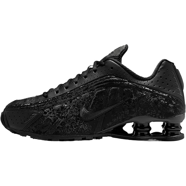 Amazon.com | Nike Women's Shox R4 Sneaker, Multicolour Black Black