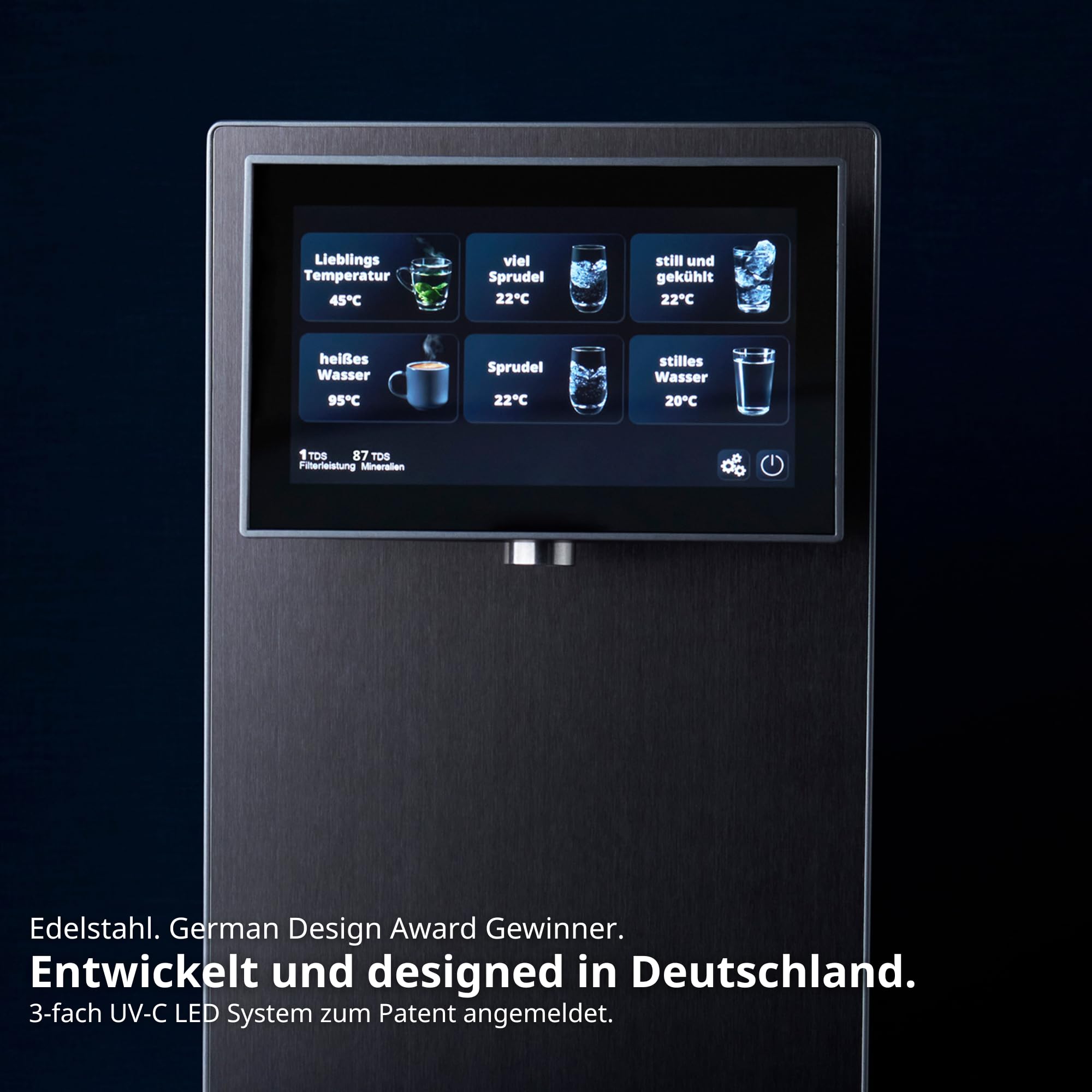 OsmoFresh Fusion Pro Auftisch Osmoseanlage | Wassersprudler|Kühlung| Keine Installation | Heißwasserspender | 7x Filterung | Mineralisierung | 3-fach UV-C | Festwasseranschluss |Abwasserverhältnis 4:1 8