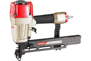 Meite MT-N851H Pneumatic Upholstery Stapler, 16 Gauge, 7/16" Crown, 1" to 2" Length, Single or Continuous Fire, Heavy Duty, C