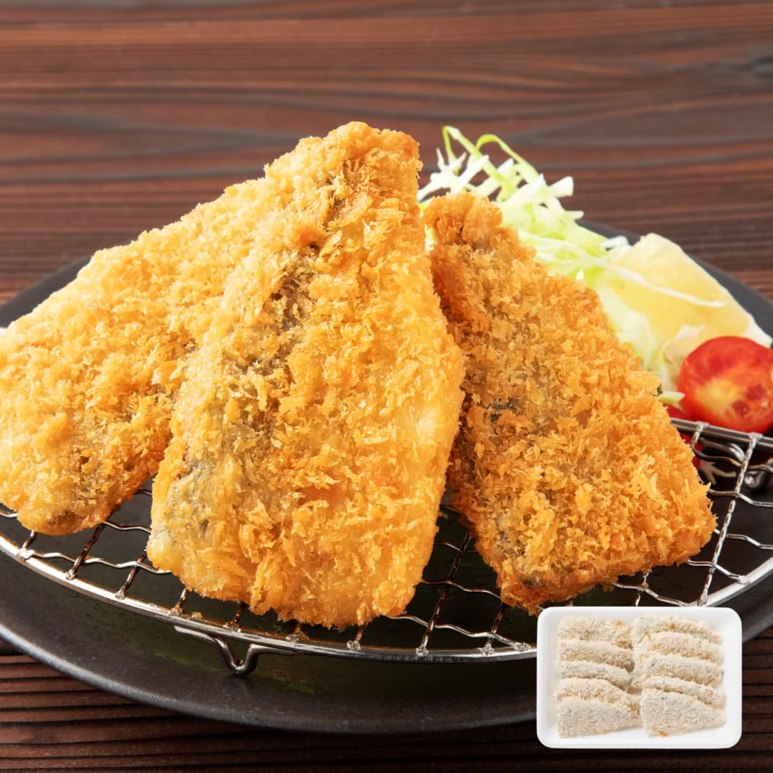 国産 骨取り アジフライ フィレ 10枚(約350-400g) 長崎 冷凍 お刺身鮮度の真アジを使用 お子様も食べやすい骨取りタイプ 嬉しいチャック袋入り アジ 鰺フライ 骨なし【C配送：冷凍】 の商品画像