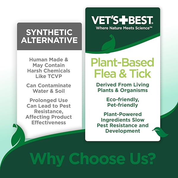 VET’S BEST FLEA AND TICK ADVANCED STRENGTH DOG SHAMPOO – DOG FLEA AND TICK TREATMENT – PLANT-BASED FORMULA – CERTIFIED NATURAL OILS – 12 OZ