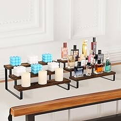 YINMIT Wood Display Riser Stand, Set of 2 Wooden