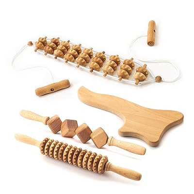 Wooden Roller Maderotherapy Anti Cellulite Massage Set - 4 Pieces in Nepal  at NPR 24478, Rating: 5
