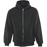 RefrigiWear Insulated Quilted Sweatshirt, 3 Layer Zip Up Work Hoodie for Men