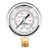 Winters 2" Dial Size, Liquid Filled Industrial