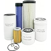 HH164-32430 HHTA0-59900 Oil Filter Kit Fit for Kubota L4330 L4310 L4400H Air Hydraulic Maintenance Filter for Kubota L3540HST L3940HST L4240HST L45 TA040-93230 TA040-93220 HHTA0-37710 15521-43160