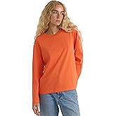Organic Basics Womens True Heavy Cotton Boxy Long Sleeve Tee Shirt