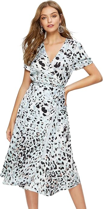 amazon floral wrap dress