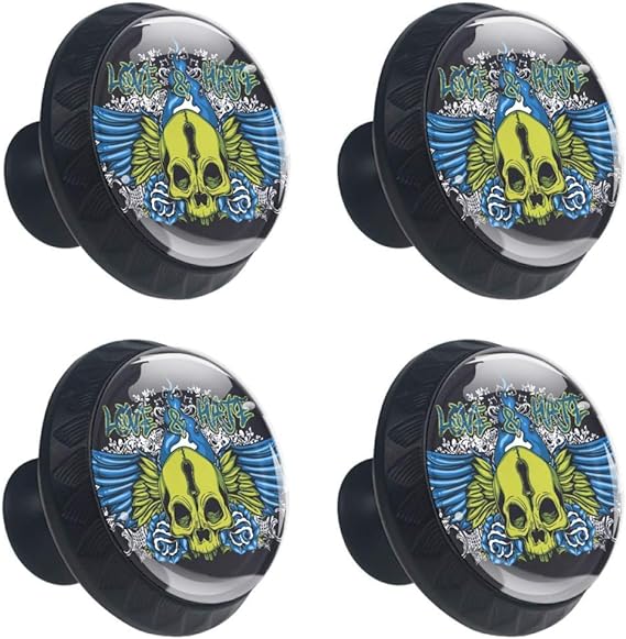 Bennigiry - Tiradores de puerta de cristal para gabinete, diseño de