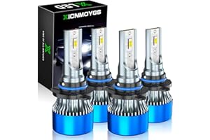 XICNMOYGS Compatible for 1999-2006 2007 2008 2009 2010 Jeep Grand Cherokee Headlight Bulbs, 9005/HB3 High Beam, 9006/HB4 Low Beam Led Headlight Bulb, Replacement of Halogen Lamp, Pack of 4
