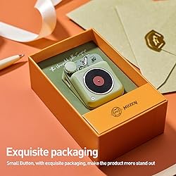 Muzen Mini Bluetooth Speaker, Button Small Cute