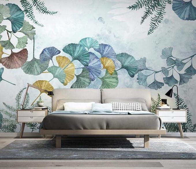 Carta Da Parati Carta Da Parati Nordica In Bianco E Nero Moderno Stile Minimalista Arte Foglie Doro Scuro Tv Sfondo Carta Da Parati Muro Di Carta Carta Da Parati Moderna 3d Fotomurali