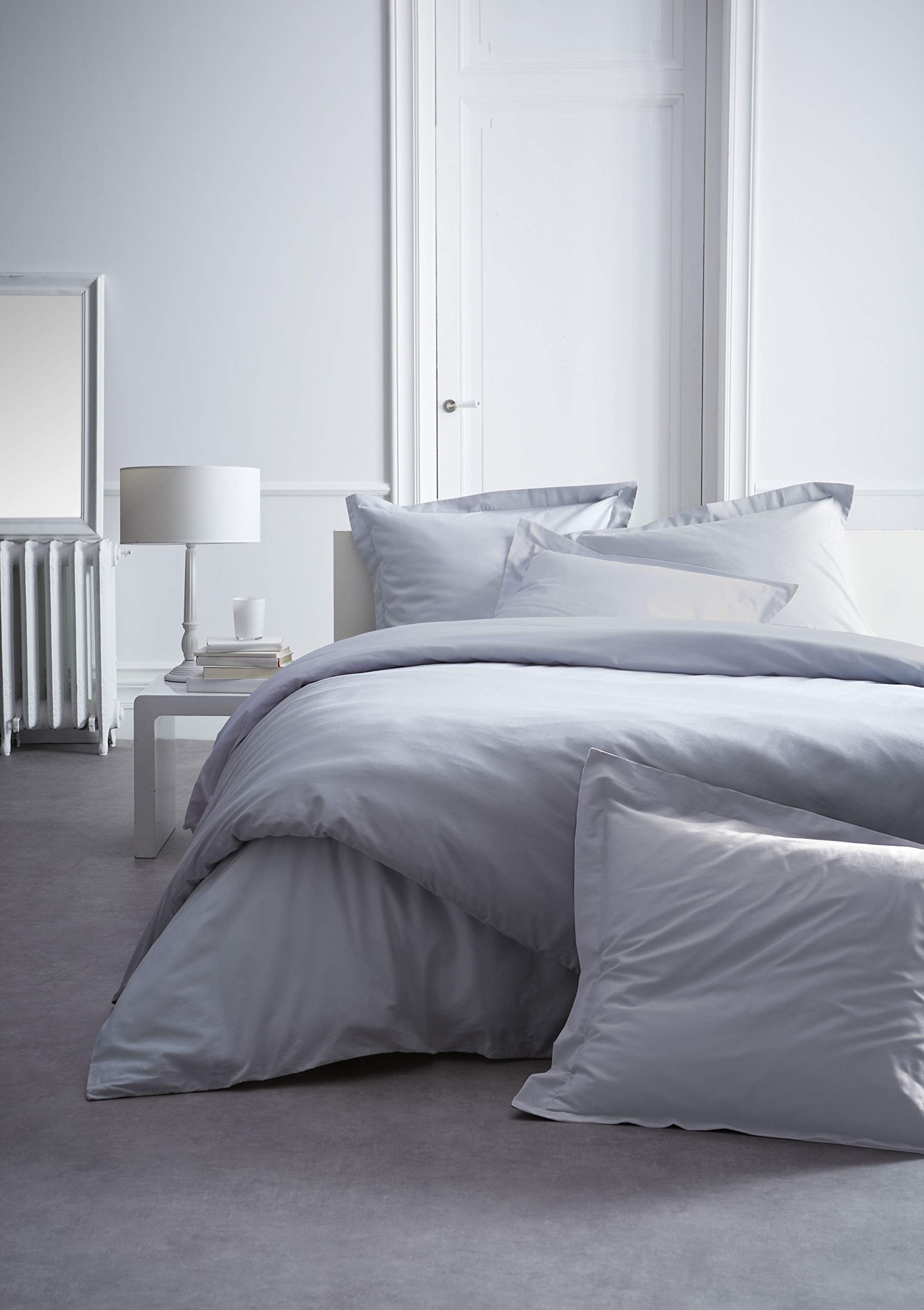 TODAY To 75 x 75 cm Percale Premium Light Grey – 100% Cotton, Individual