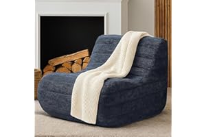 KKdema Bean Bag Chair, Fireside Bean Bags Lazy Sofa Sack, Big Beanbag Chair Floor Couch, Memory Foam Lounge Chair for Bedroom, Living Room, Office and Home (Gray)