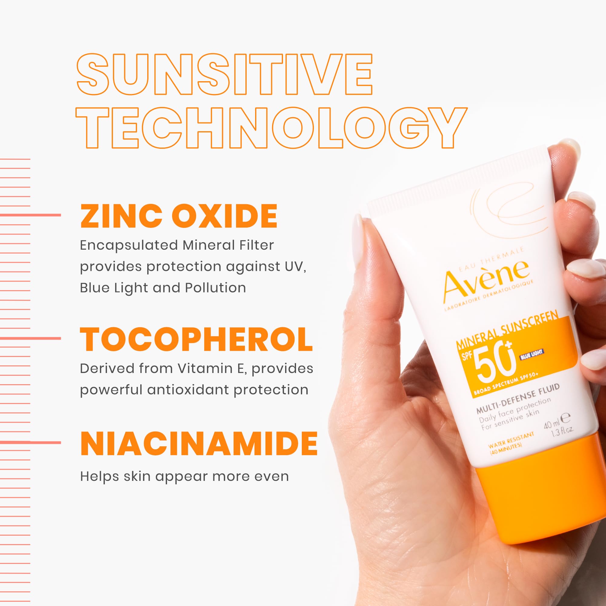 Avène Mineral Sunscreen Multi-Defense Fluid SPF 50