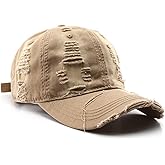 Trendy Original Washed Distressed Unstructured Baseball Cap Denim Cotton Soft Caps Adjustable Vintage Dad Hats Unisex