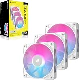 Corsair iCUE LINK RX120 RGB 120mm PWM Fans Triple Pack White view 9