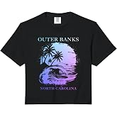 Outer Banks North Carolina Comfort Colors Crop Top