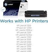 HP 15X C7115X High Yield Black Original LaserJet Toner Cartridge view 2