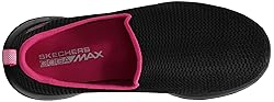 Skechers Women's Go Walk Joy Sneaker, Black/Hot