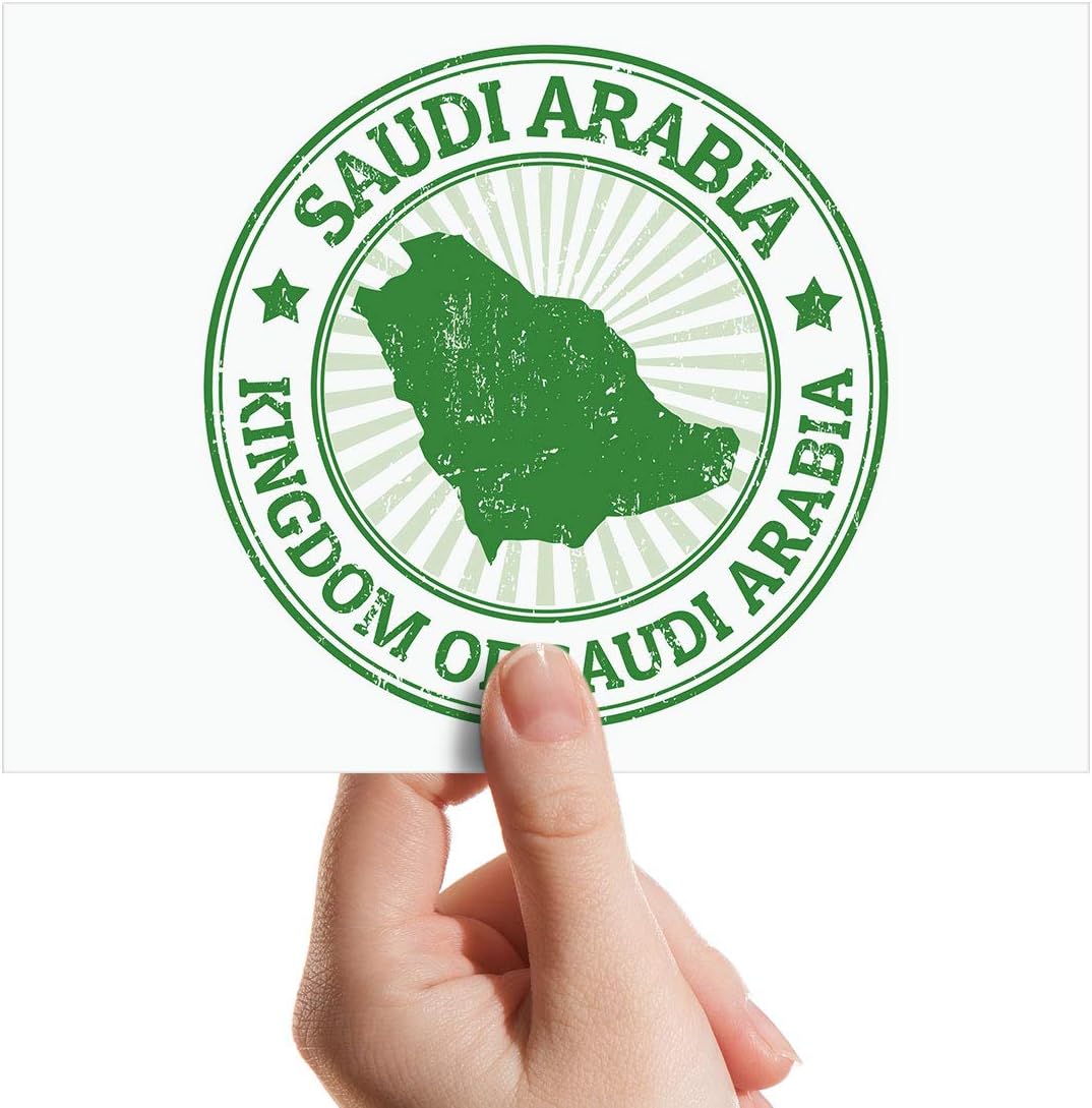 Destination Vinyl Prints Saudi Arabia West Asia Map Small Photograph 6" x 4" Art Print Photo Gift #9302