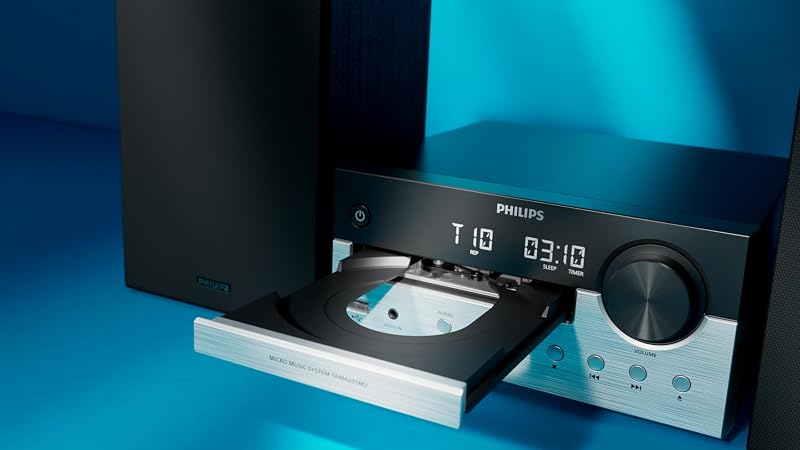 TAM4205M2 Mikro-Hi-Fi-Anlage – 80 W, Bassreflex-Lautsprecher, CD, UKW, USB, Audio-Eingang, Bluetooth 5.4, Auracast, Digital Sound Control, Fernbedienung, umweltfreundliche Verpackung — Foto 3 von 7