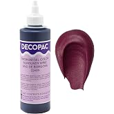 Burgundy Red Gel Food Coloring for Icing, Frosting &amp; Fondant | 8 oz | Concentrated vibrant color, professional grade, food safe, easy-to-use squeeze bottle, blendable, for baking, made in the USA