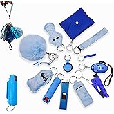 KLKOKVKE Wristlet Card Holder Keychain Set for Women with Whistle, Bottle Opener, Travel Bottle Holder and Wristlet Strap