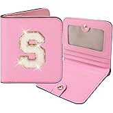 RNIEGA Initial Wallet Women Small Teen Girl Gifts Trendy Stuff Girls Wallets Personalized Christmas Birthday Gift for Women Friends Daughter Granddaughter 6 7 8 9 10 11 12 13 Year Old Pink S