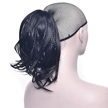 Amazon Com Braid Claw Clip Ponytail Extensions Remeehi Short