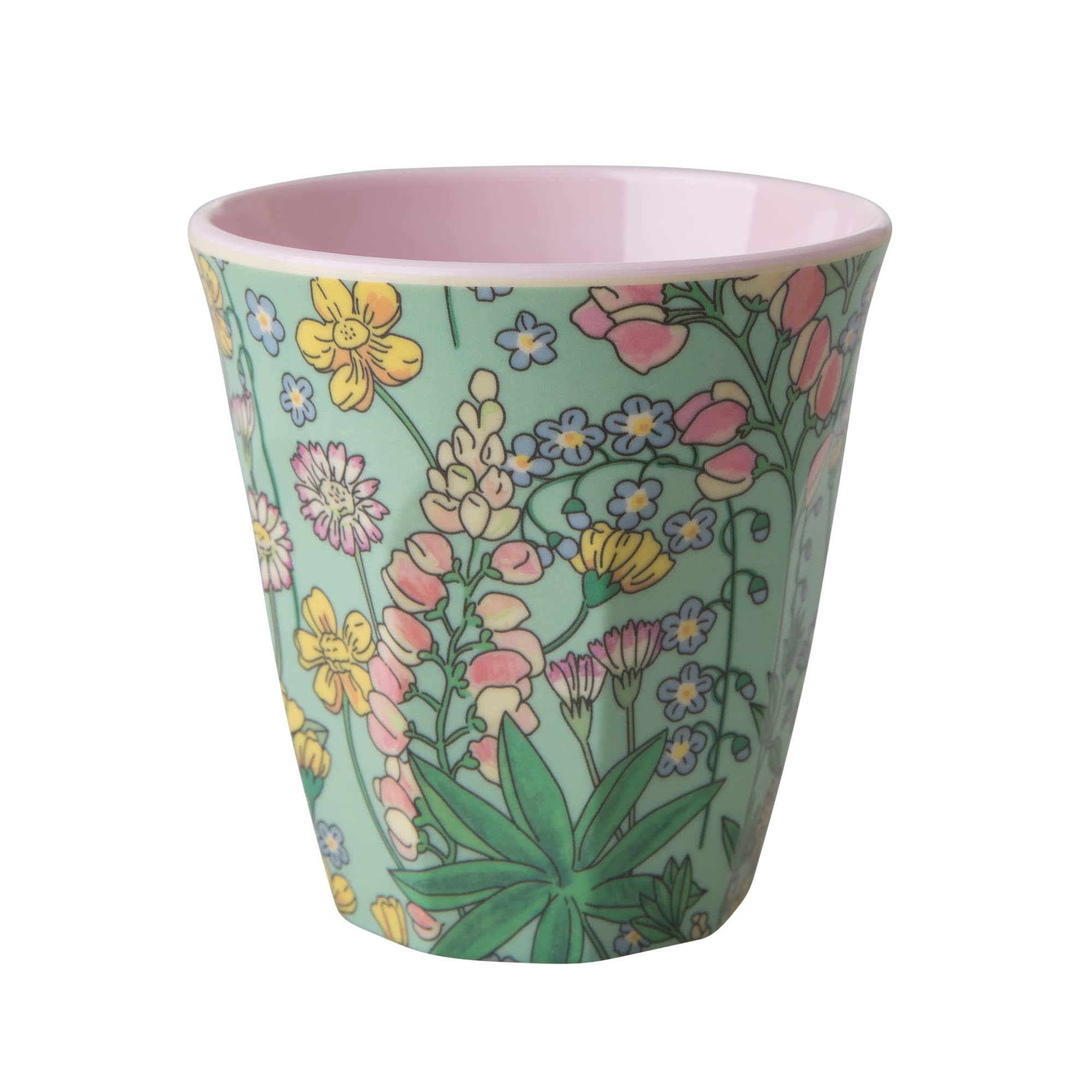Rice Melamine Cup Lupin Print Medium