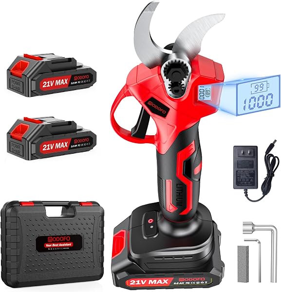 Cordless Electric Pruning Shears (2 batteries)